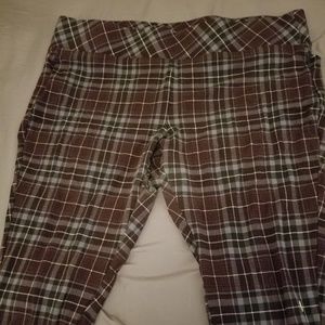 Plaid pixie pants